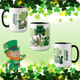 Green Lucky St Patricks Day Tasse