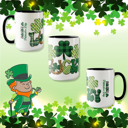 Green Lucky St Patricks Day Tasse