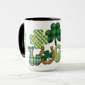 Green Lucky St Patricks Day Tasse (Vorderseite Links)