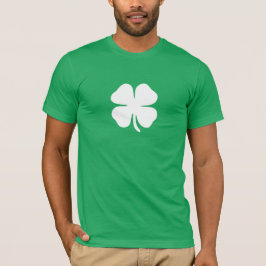 Green Lucky Vierblättriges Kleeblatt Irish T-Shirt