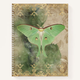 Green Luna Moth Notebook Notizblock