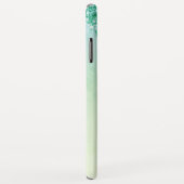 Green Luxe Bling Sparkle Glitzer Monogram Case-Mate iPhone Hülle (Hinten/Rechts)
