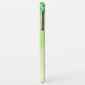 Green Luxe Bling Sparkle Glitzer Monogram Case-Mate iPhone Hülle (Hinten/Links)