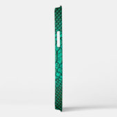 Green Luxury Snake Skin Closeup Case-Mate iPhone Hülle (Rückseite / Rechts)