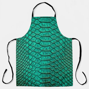 Green Luxury Snake Skin Closeup Schürze