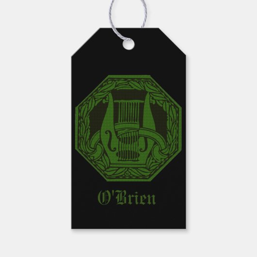 Green Lyre individuell anpassbar Geschenkanhänger (Vorderseite)