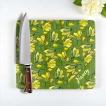 Green Magnolia Floral Personalisiert