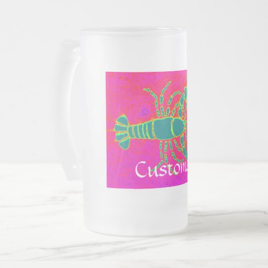 Green Maine Hummer Thunder_Cove Mattglas Bierglas (Vorderseite Links)