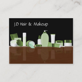 Green Makeup artist Business Cards Visitenkarte