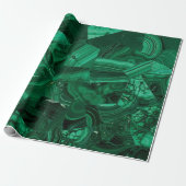 Green Malachite Geschenkpapier (Ungerollt)