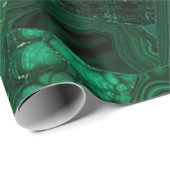 Green Malachite Geschenkpapier (Rolleneckpunkt)