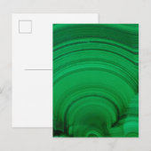 Green Malachite Nah-up Postkarte (Vorne/Hinten)