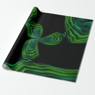 Green Malachite Stone Abstrakt Geschenkpapier