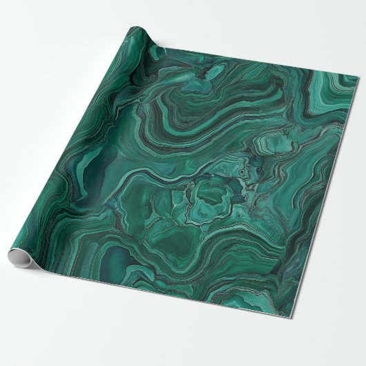 Green Malachite Stone Geschenkpapier (Ungerollt)