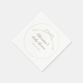 Green Mallard Duck Baby Duck Napkins Serviette (Ecke)