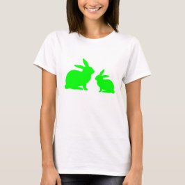 Green Mama und Baby Bunny T-Shirt