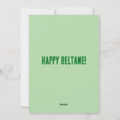 Green Man Beltane Card Feiertagskarte (Rückseite)