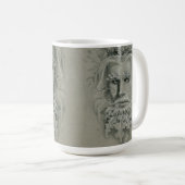 Green Man Double Portrait Kaffeetasse (VorderseiteRechts)