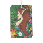 Green Man Elf Fantasy Floral Autolufterfrischer (Vorderseite)