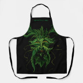Green Man Fee Blätter Black Schürze (Vorderseite)