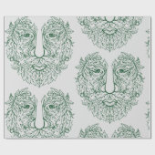 Green Man Geschenkpapier (Flach)