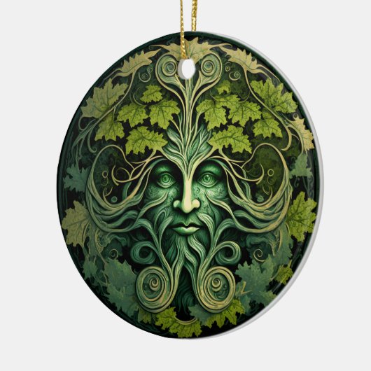 Green Man Halloween Ornament (Links)