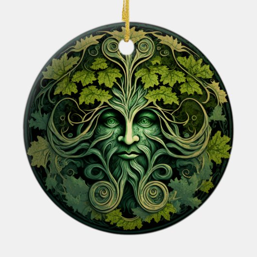Green Man Halloween Ornament (Hinten)