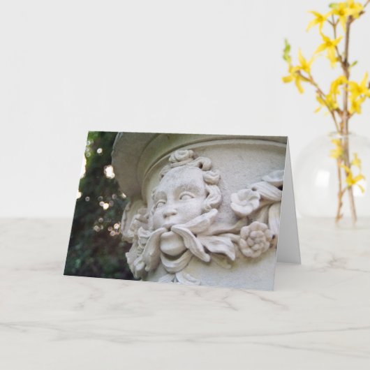 Green Man Karte (Gelbe Blume)