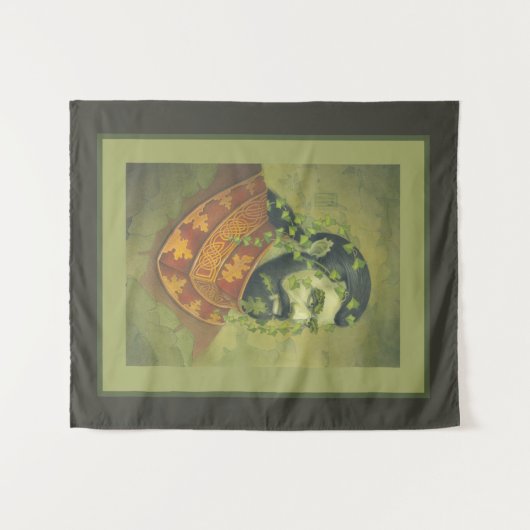 Green Man Knight Wandteppich (Vorderseite (Horizontal))