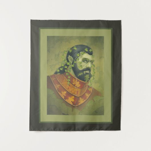 Green Man Knight Wandteppich (Vorderseite)