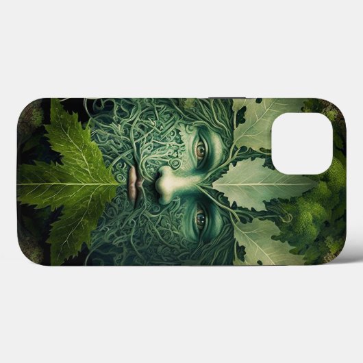 Green Man Mandala Fantasy Art Case-Mate iPhone Hülle (Rückseite (Horizontal))