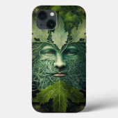Green Man Mandala Fantasy Art Case-Mate iPhone Hülle (Rückseite)