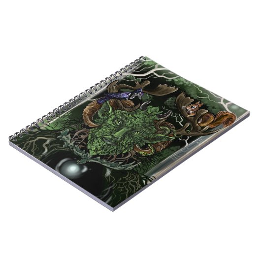 Green Man~ Notebook Notizblock (Linke Seite)