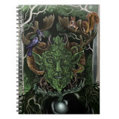 Green Man~ Notebook Notizblock (Vorderseite)
