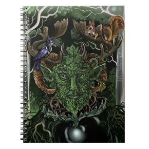 Green Man~ Notebook Notizblock