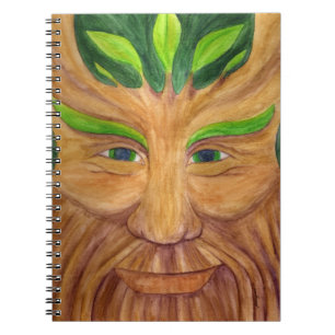 Green Man Notebook Notizblock