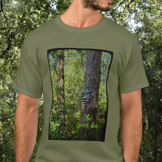 Green Man Pagan Mythology Forest Fotografic T-Shirt