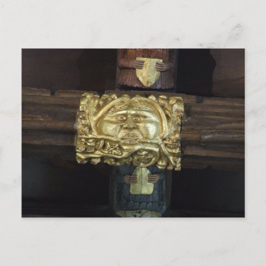 Green Man Postcard - Lutterworth Postkarte (Vorderseite)