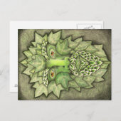 Green Man Postcard Postkarte (Vorne/Hinten)