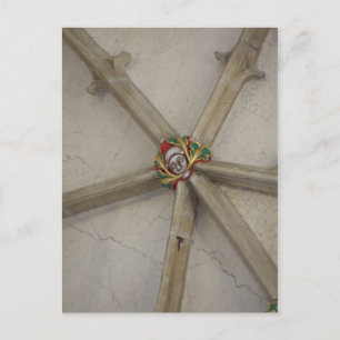 Green Man Postcard - Salisbury Cathedral Postkarte