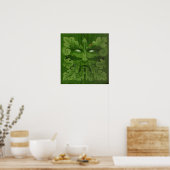 Green Man Poster (Küche)