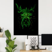 Green Man Poster (Heimbüro)