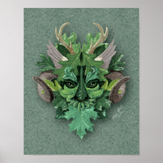 Green Man - Print oder Poster