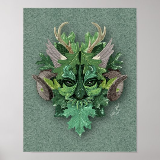 Green Man - Print oder Poster (Vorne)