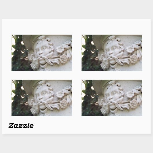 Green Man Rechteckiger Aufkleber (Blatt)