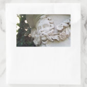 Green Man Rechteckiger Aufkleber (Tasche)