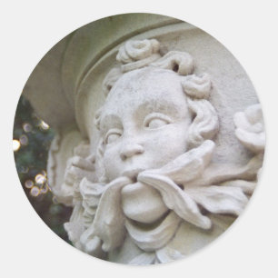 Green Man Runder Aufkleber