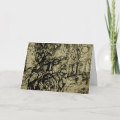 Green Man sepia Card Karte (Vorderseite)