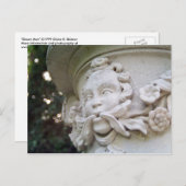 Green Man Skulptur Postcard Postkarte (Vorne/Hinten)