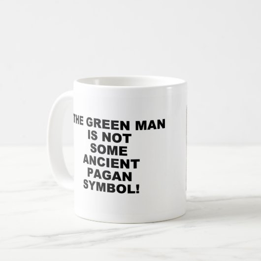 Green Man Tasse (Vorderseite Links)